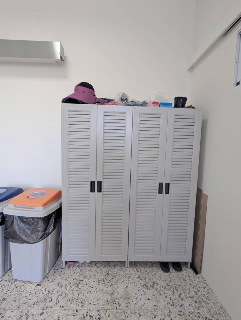 農業部苗栗改良場-鋁合金百葉雨鞋櫃